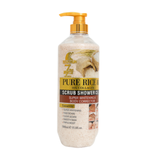 NOURISHAM Pure Rice & 10x Collagen Scrub Shower Gel